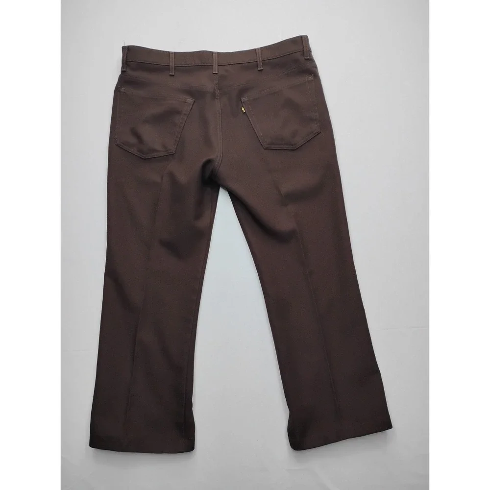 Levis 517 Boot Cut Pants Mens 42x28 Brown 90s Trousers polyester‎
